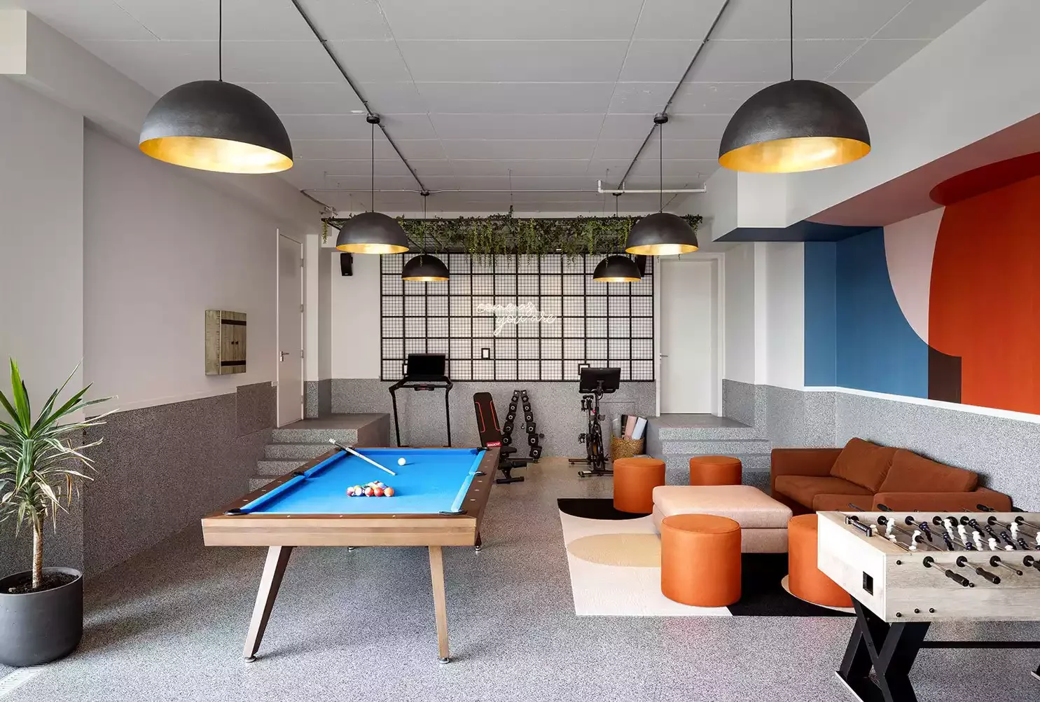 A Basement Game Room