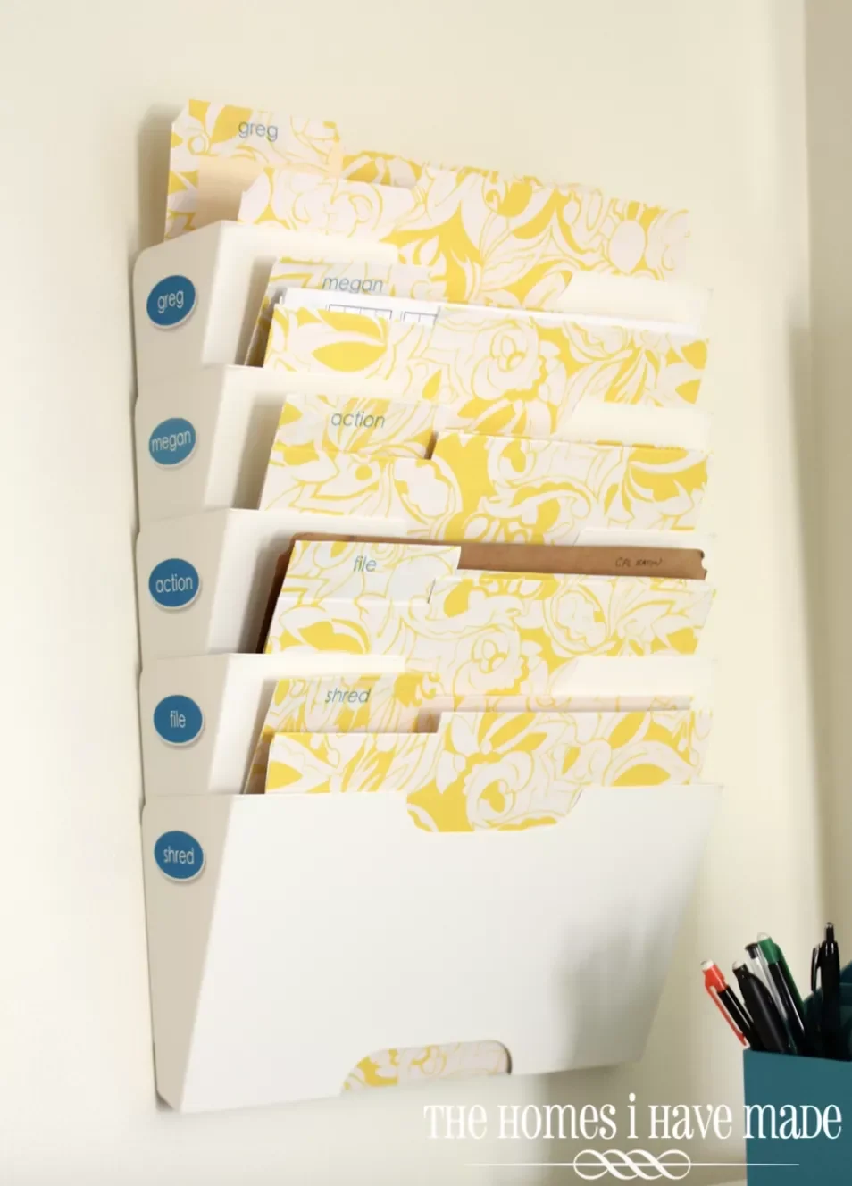 A Command Center With DIY File Folders