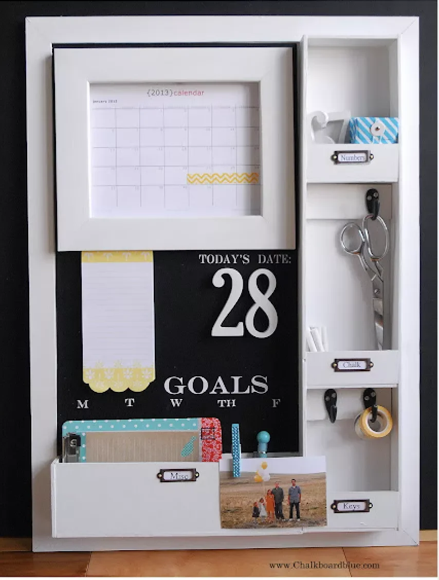 A DIY Command Center With a Chalkboard