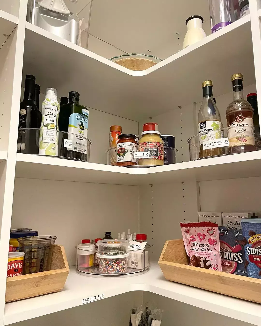 A Lazy Susan in the Corner Pantry