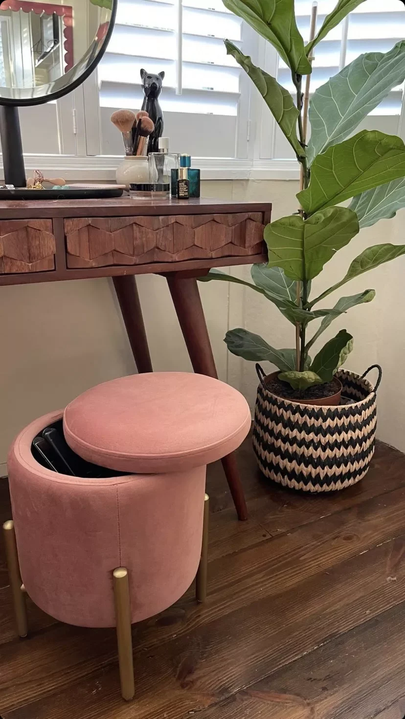 A Stool With Storage