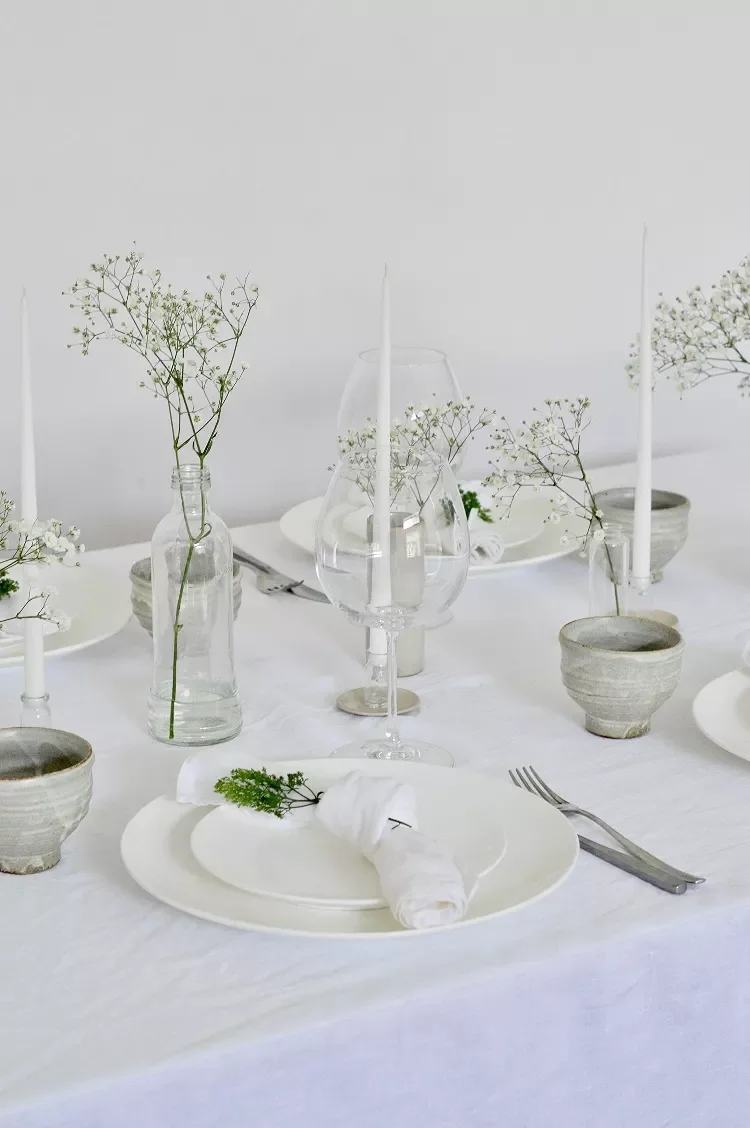 All-White Tablescape