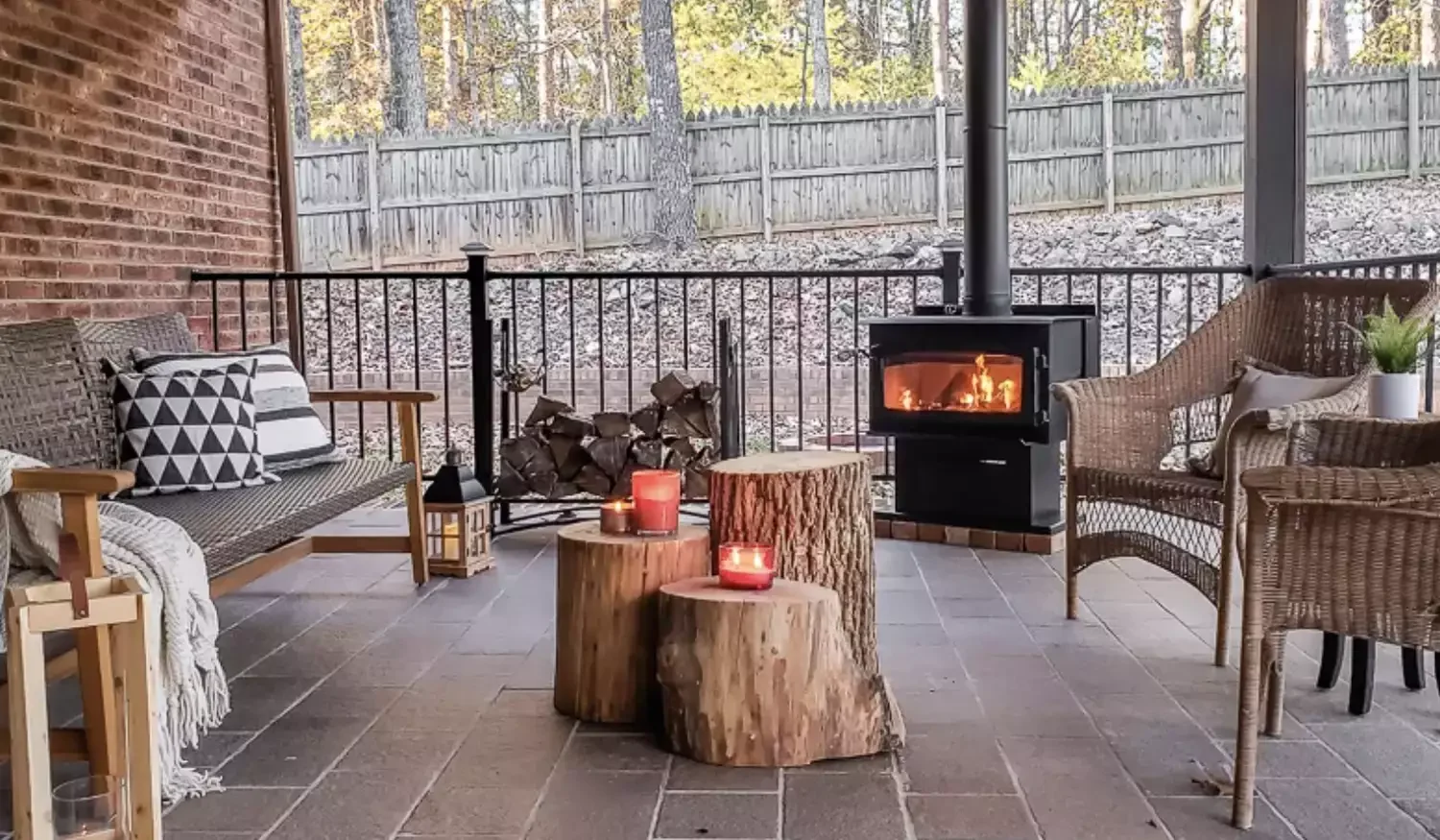 Antique Limestone Patio