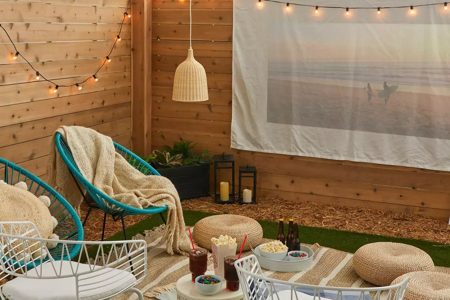 Backyard Movie Area