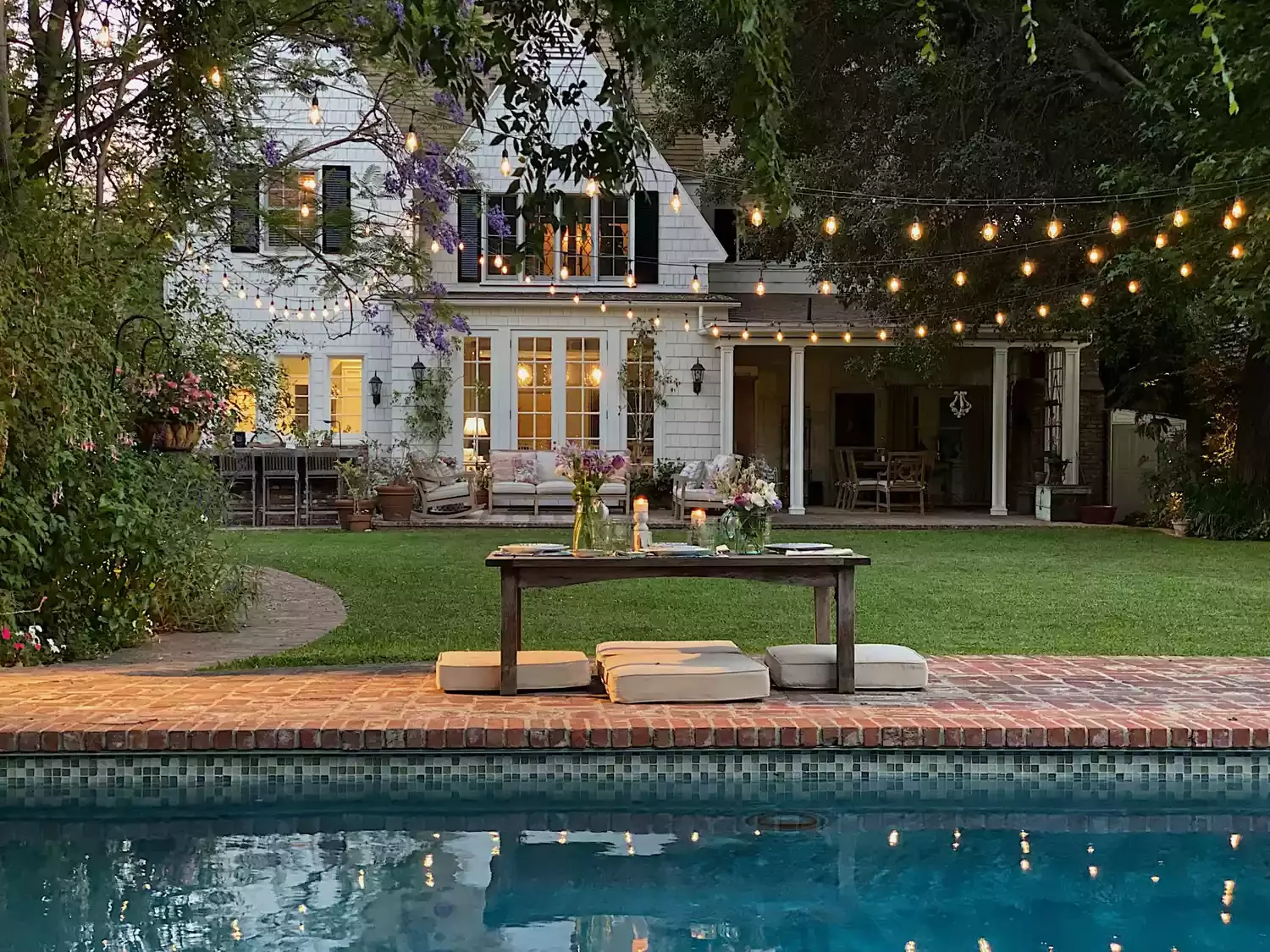 Backyard Pool Dining Table