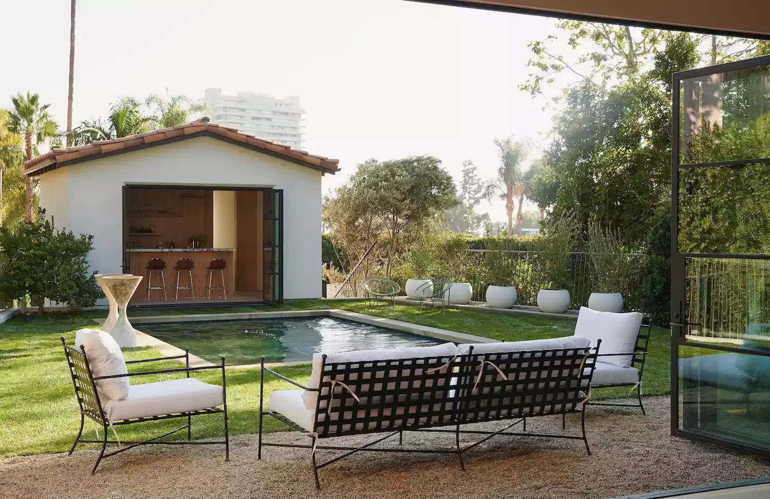 Backyard Pool With Bar