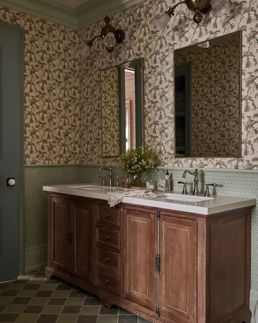 Bathroom Tile Wainscoting