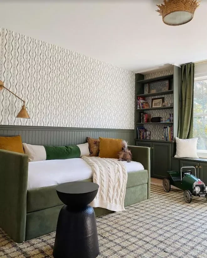 Beadboard and Wallpaper