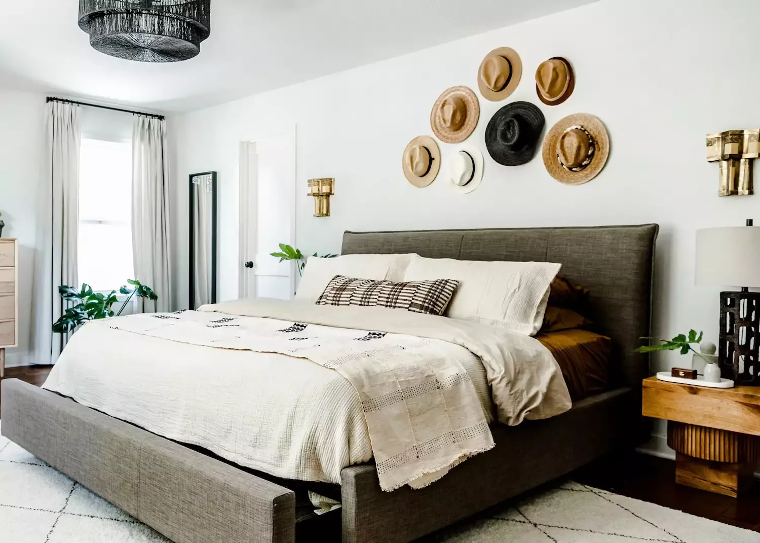 Bedroom Hat Display