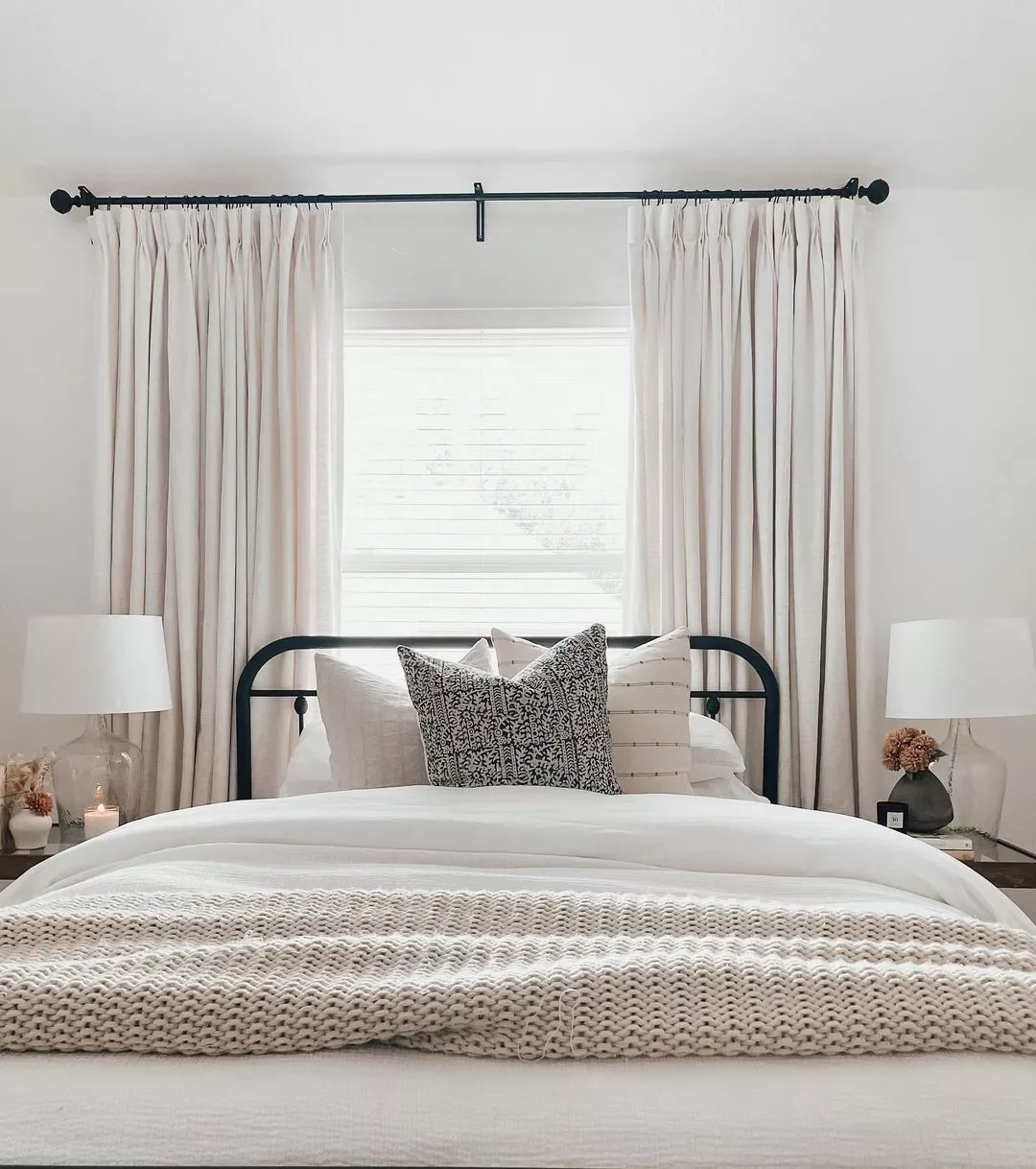 Beige Curtains and White Hues