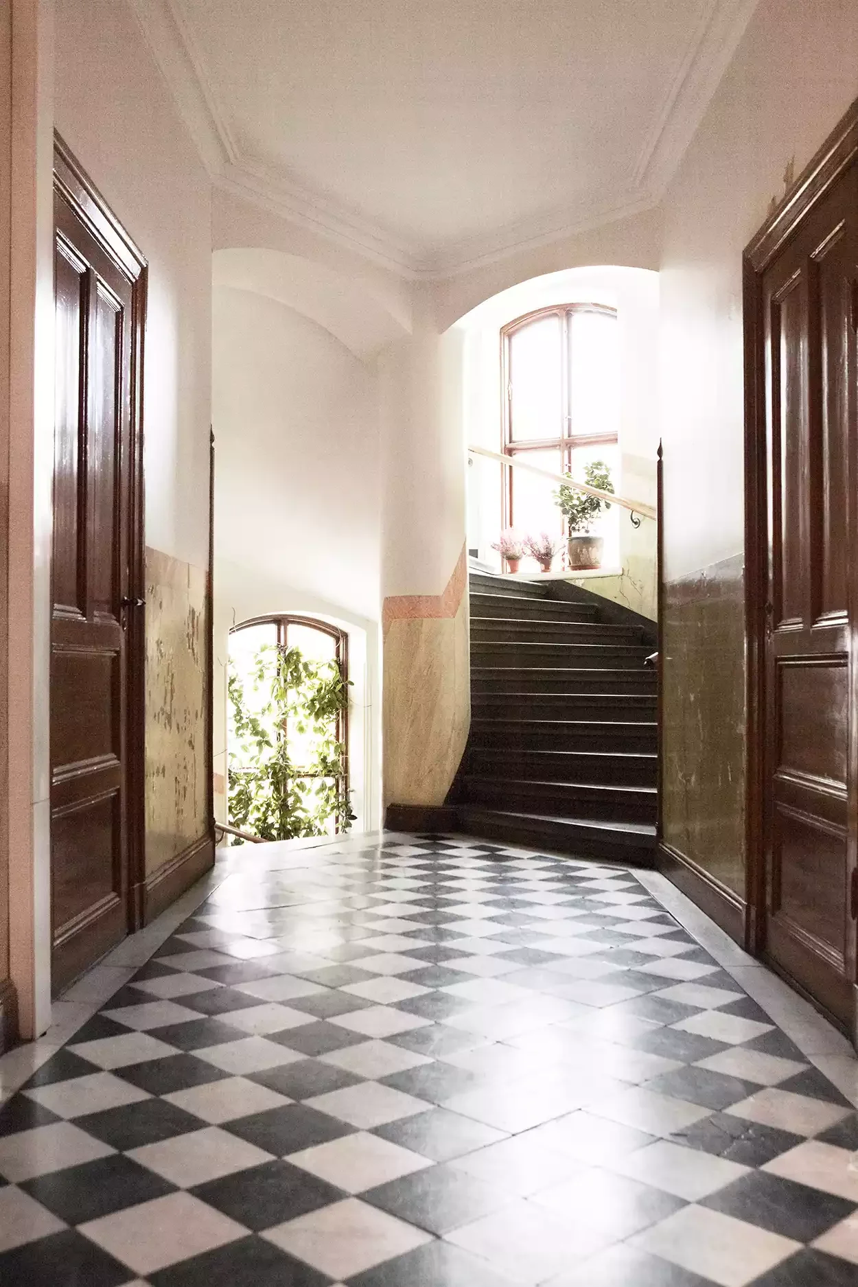 Black Hallway Steps