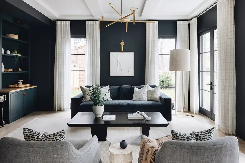 Black With Brass Accents