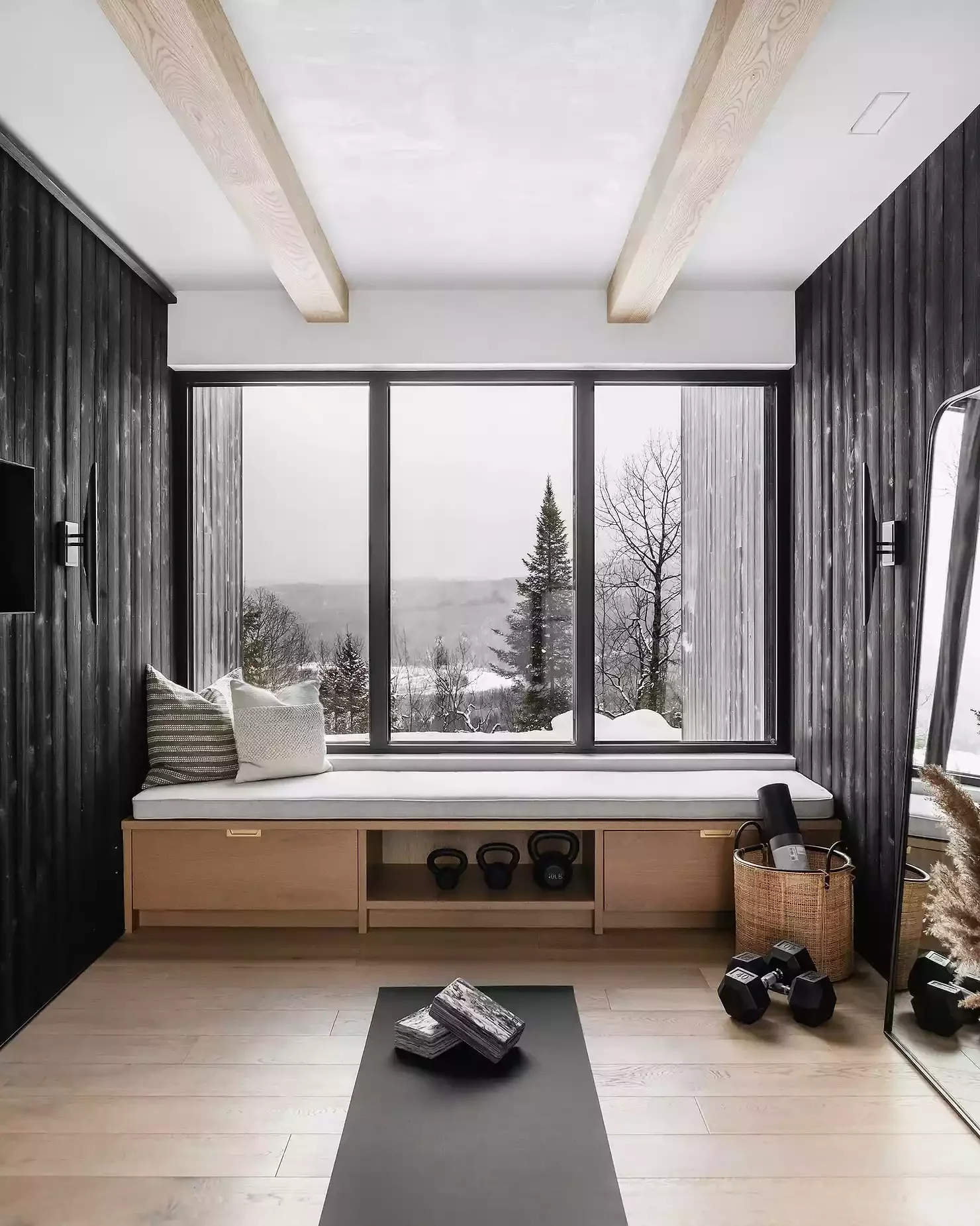 Blackened Wood Walls