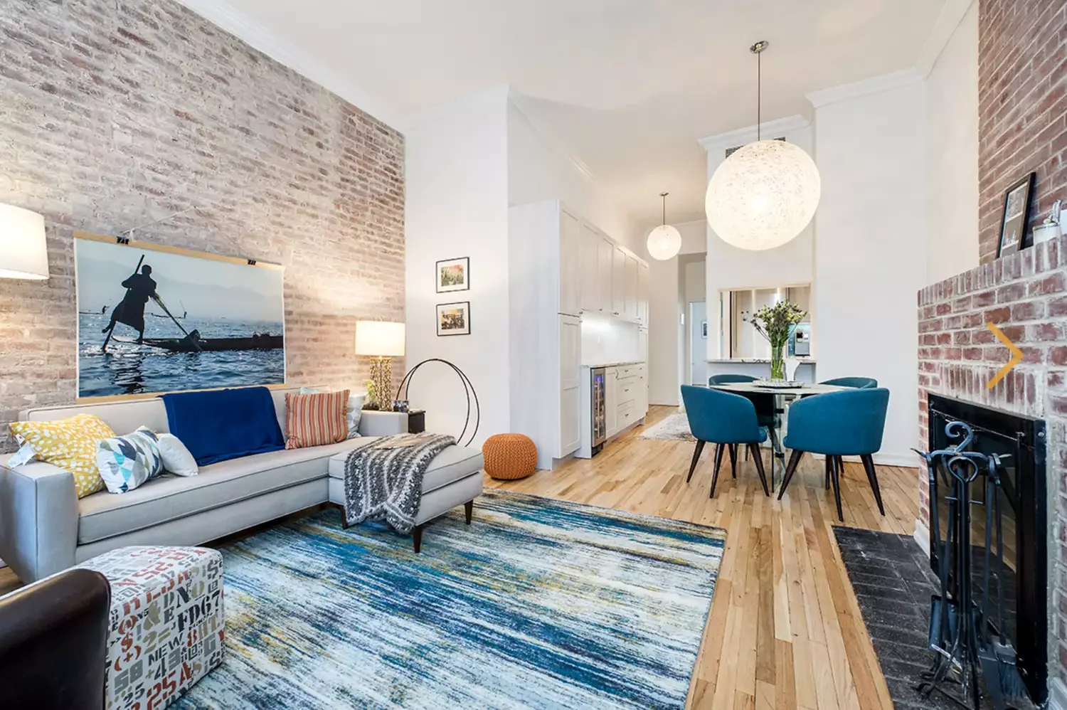 Blue Living Room Accents