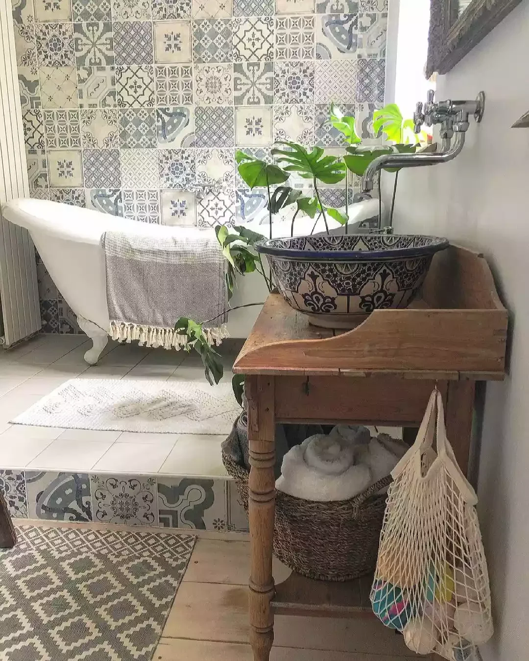 Blue and White Tiles