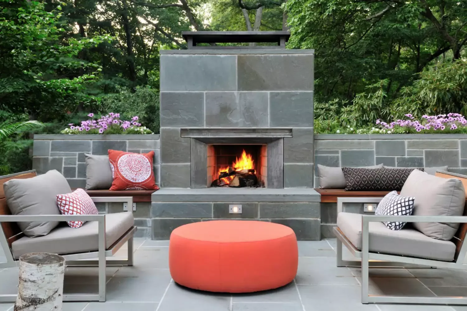 Bluestone Fireplace