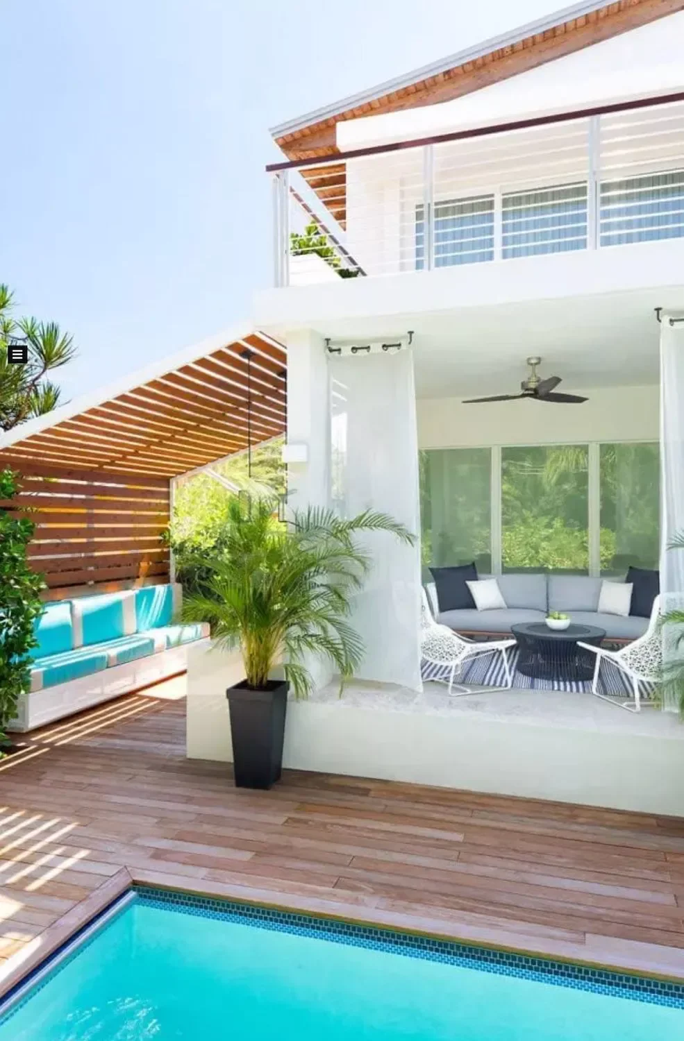 Cabana-Style Lounge Space