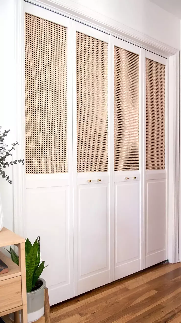 Cane Closet Doors