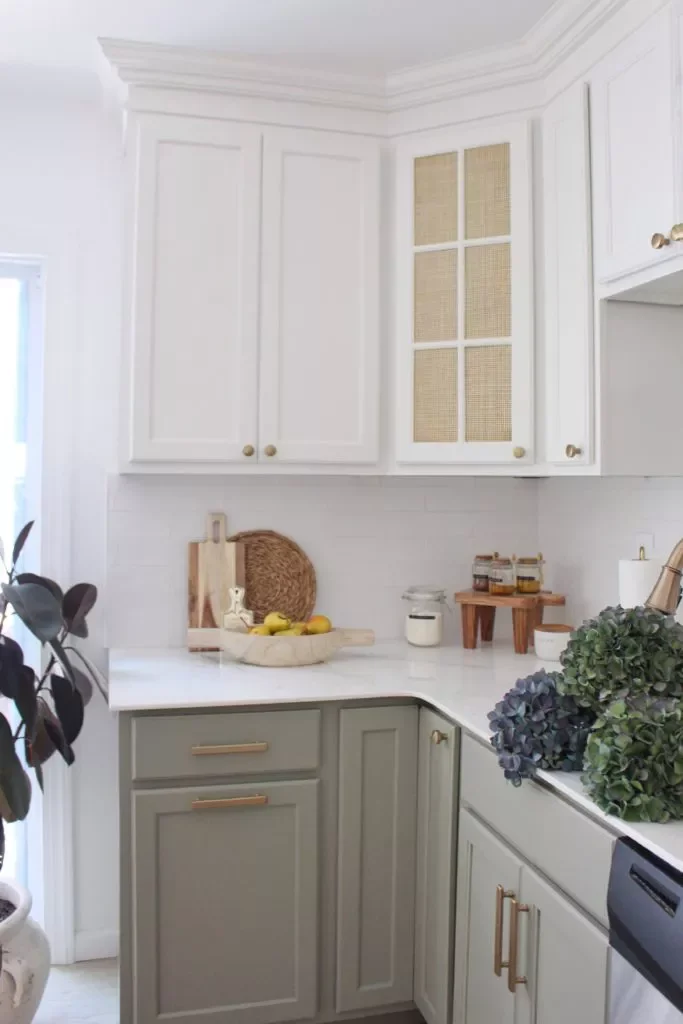 Cane-Front Cabinets