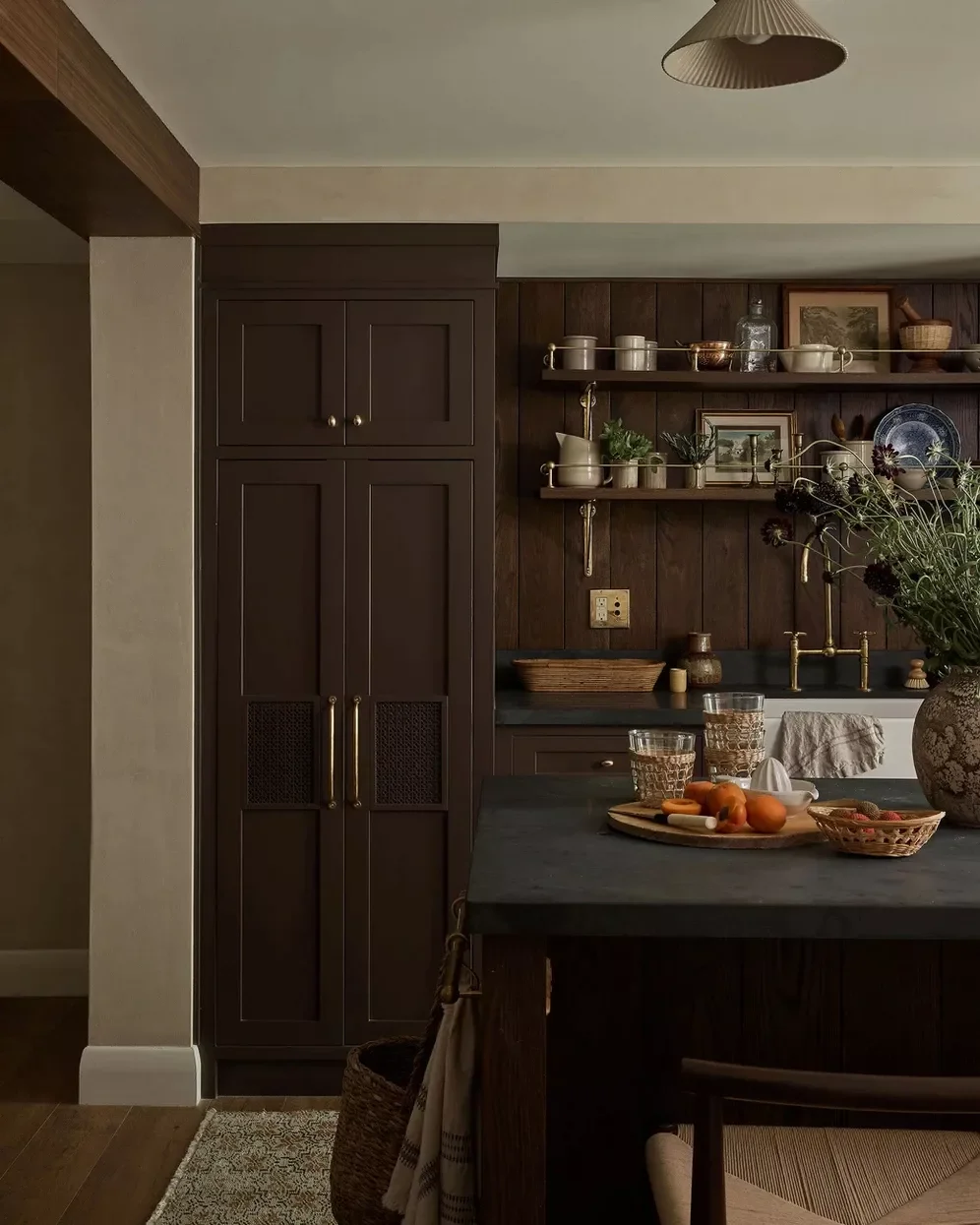 Chocolate Brown + Slate Gray