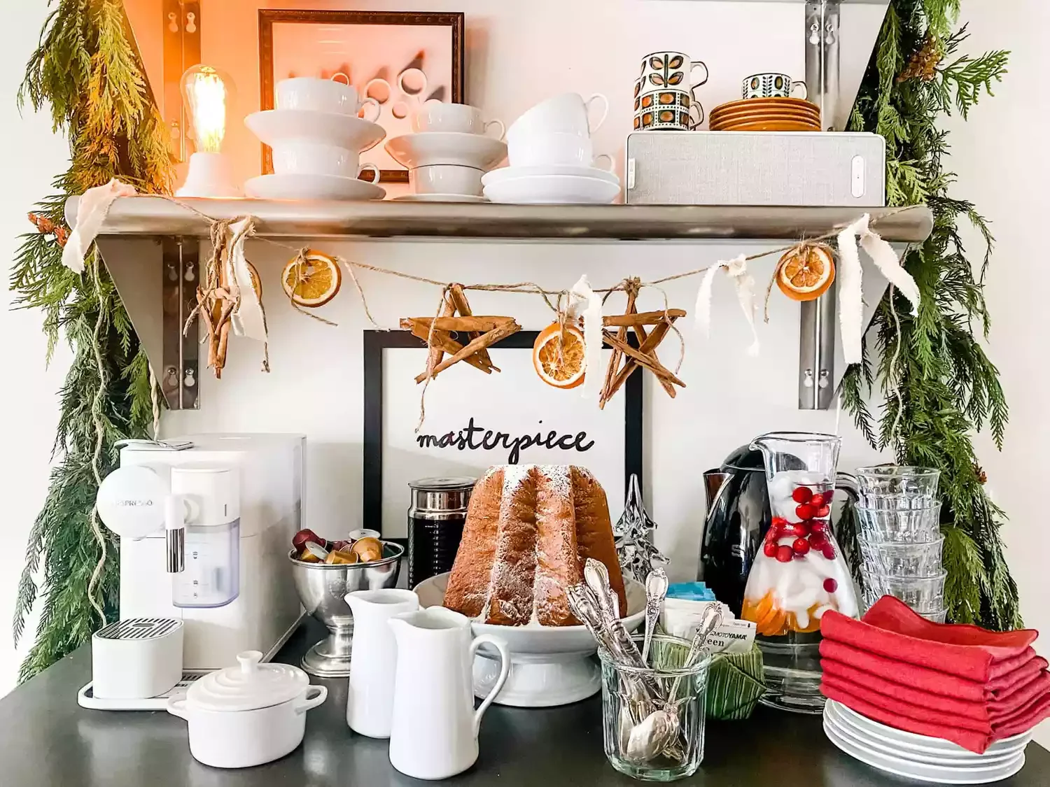 Christmas Coffee Station