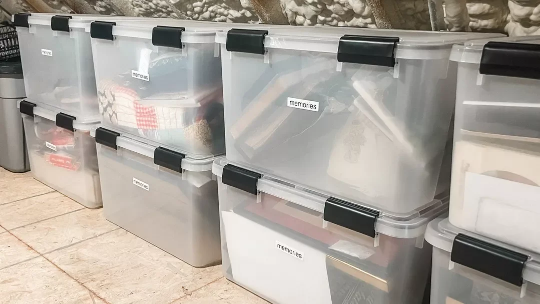 Clear Plastic Bins