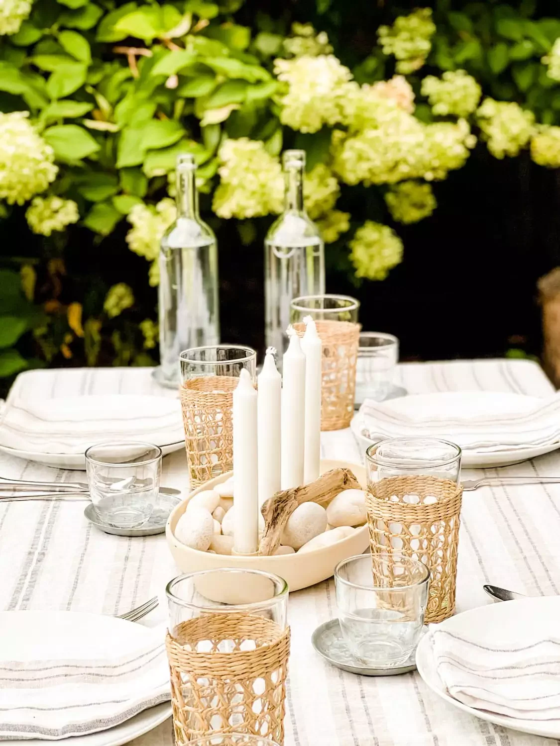 Coastal Grandmother Tablescape