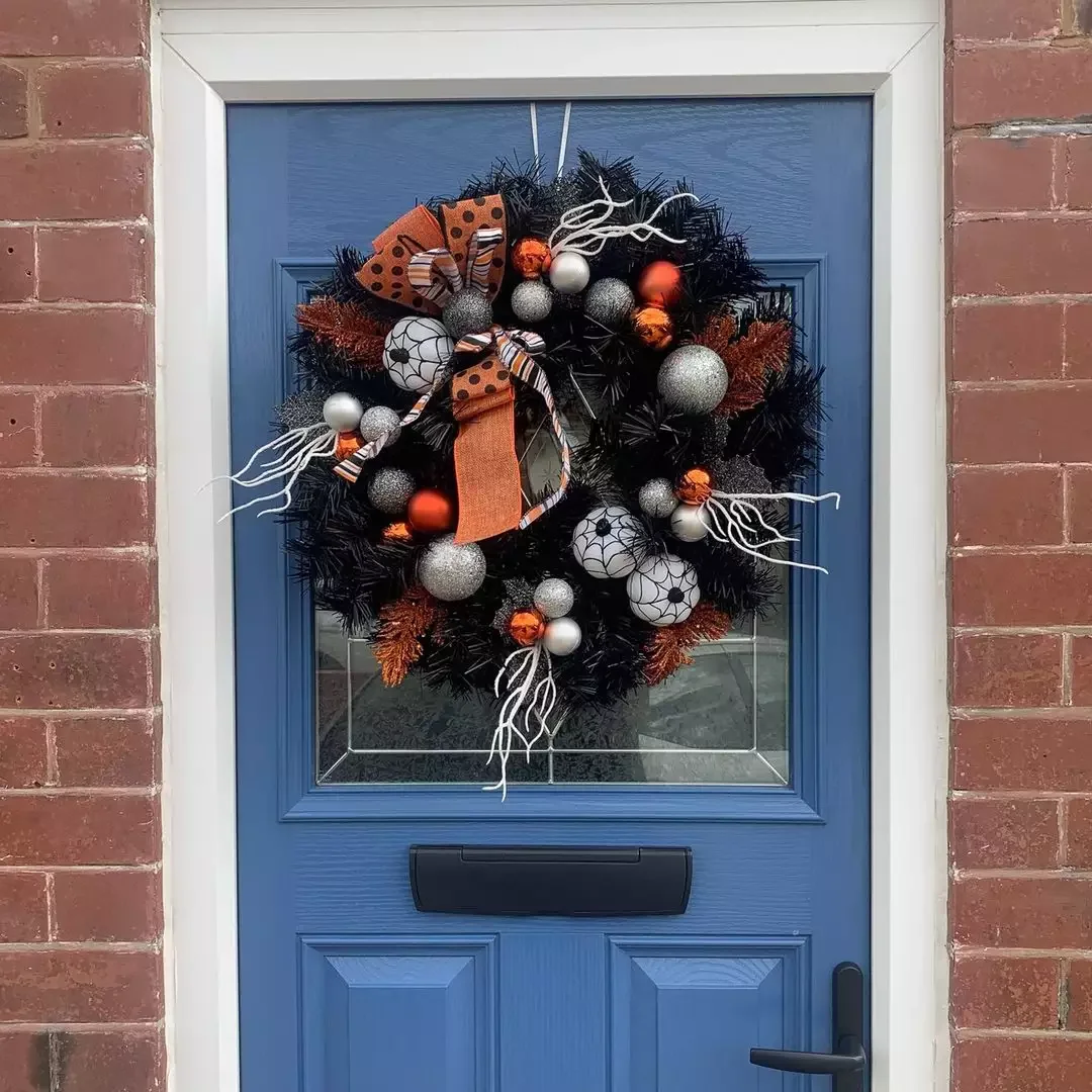 Cobweb Halloween Wreath