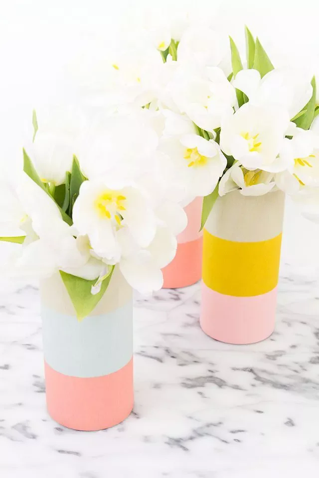 Colorblocked Vase