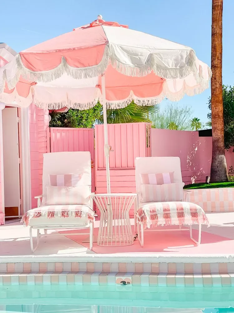 Colorful Pool Area