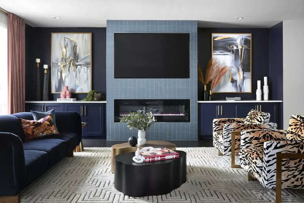 Colorful Tile TV Wall