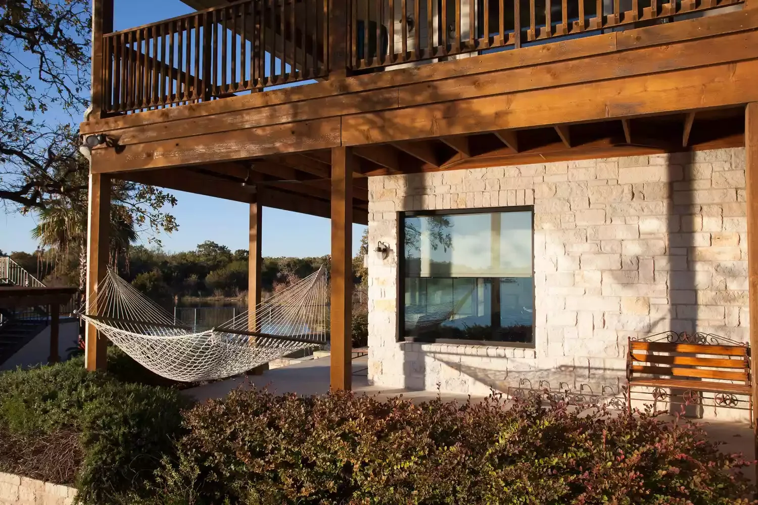 Covered Porch With Balcony