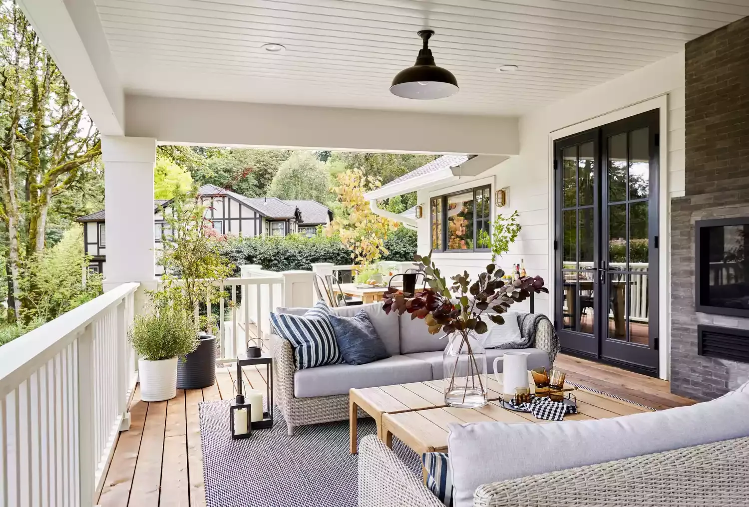 Covered Upstairs Porch
