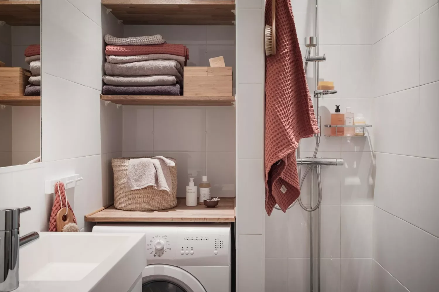Create a Bathroom Laundry Niche