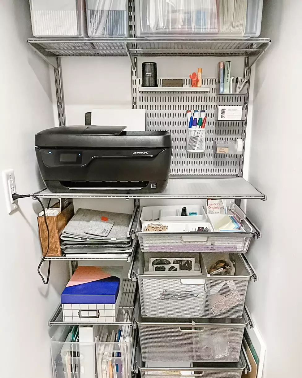Create a Functional Home Office Closet