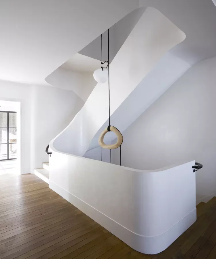 Curved Metal Stair Railings