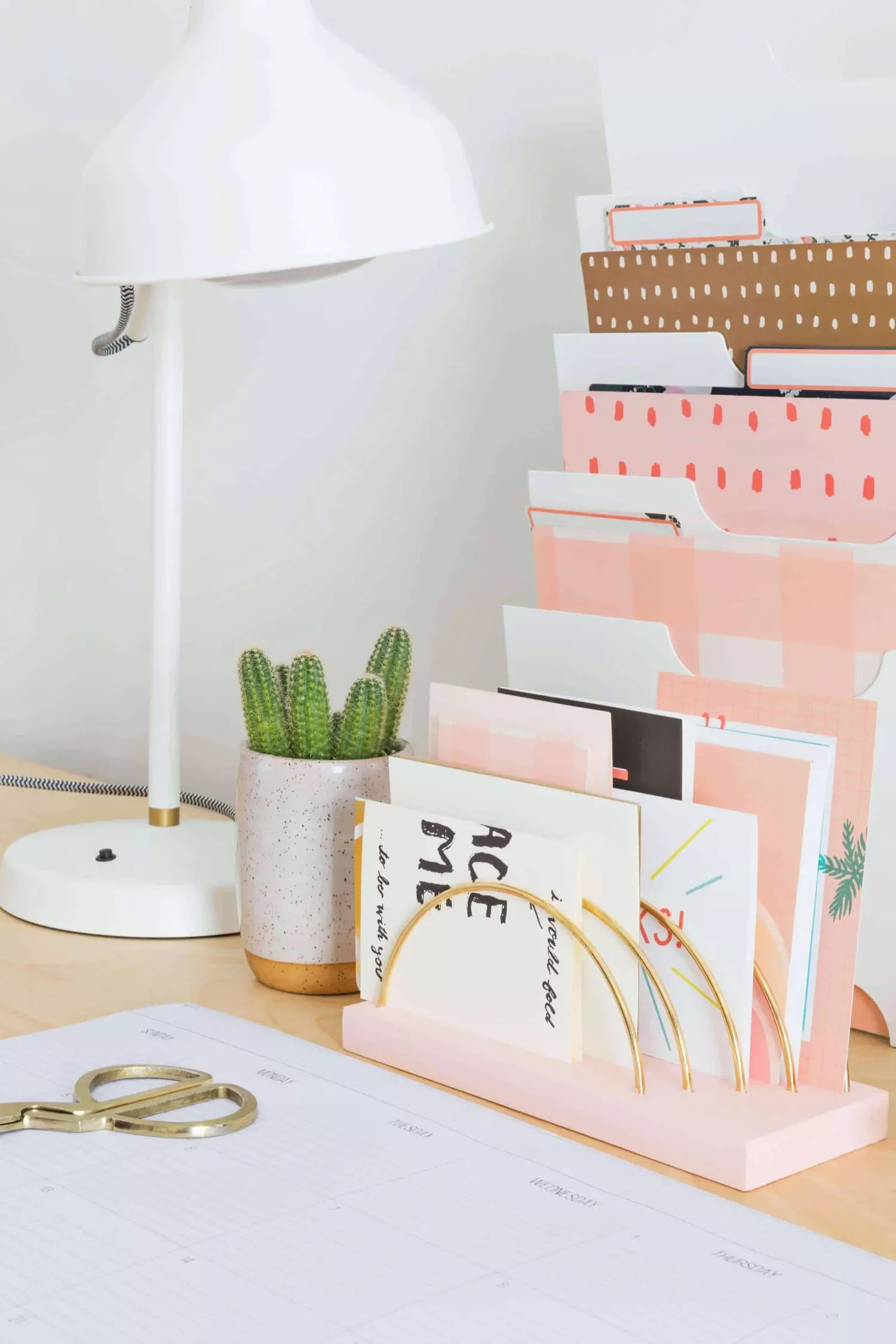 DIY Desktop Letter Holder
