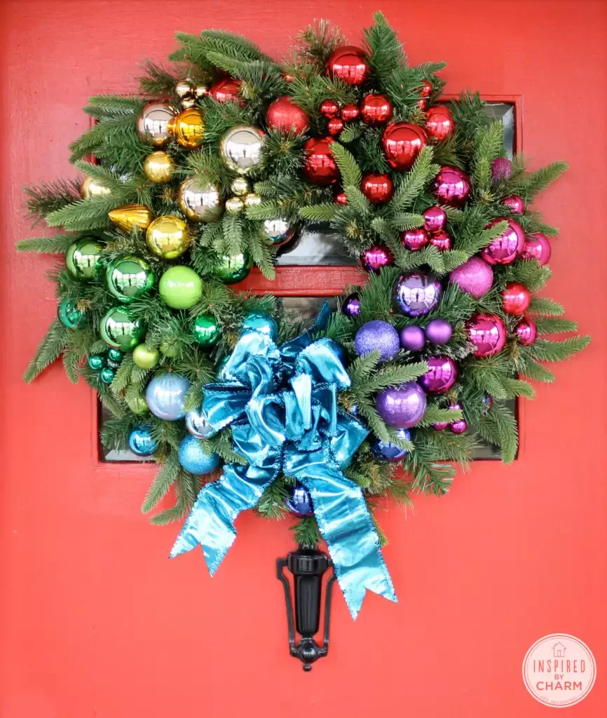 DIY a Rainbow Wreath