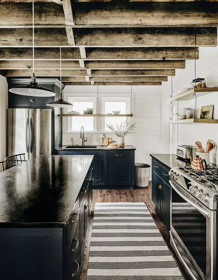 Dark Cottage Kitchen