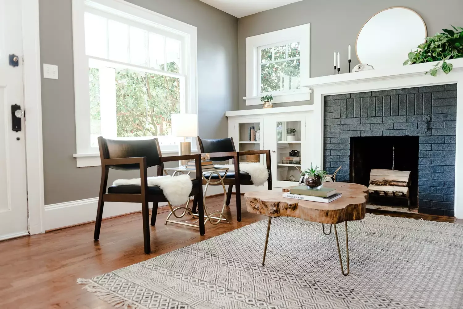Dark Fireplace Surround