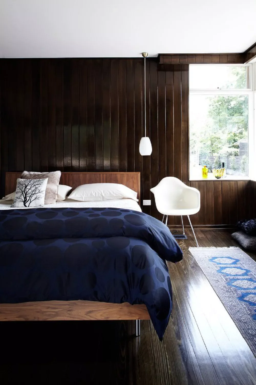 Dark Wood Paneled Walls