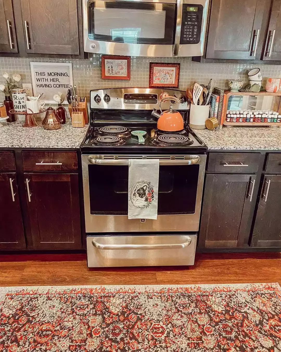 Dark and Light Granite Countertop Combo