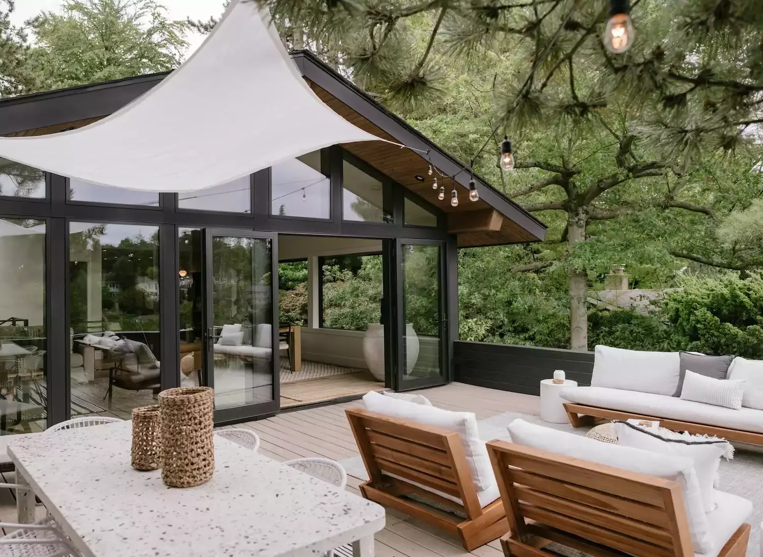 Deck With Shade Sail