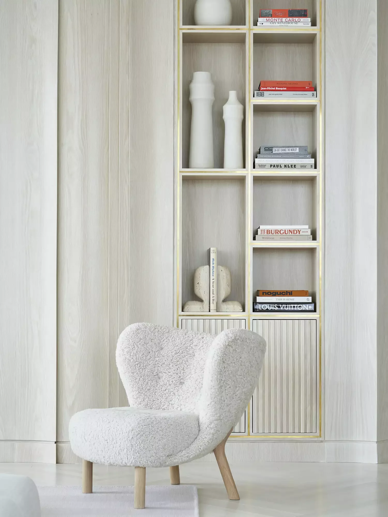 Detail With Wood Slat Doors