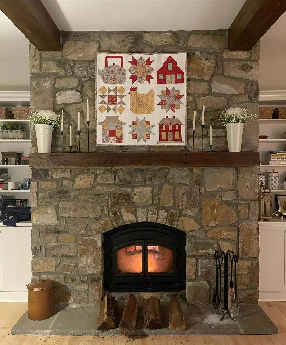 Display a Patchwork Quilt