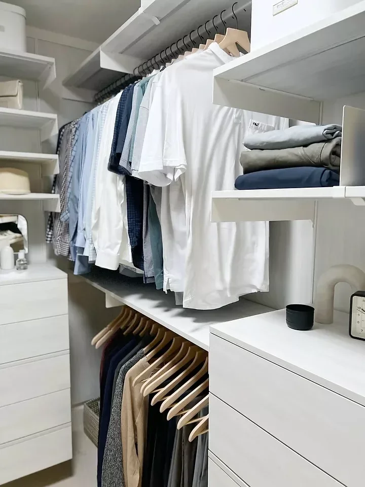 Double Closet Hanging Space