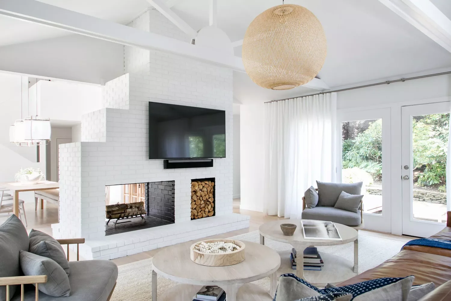Double-Sided Fireplace