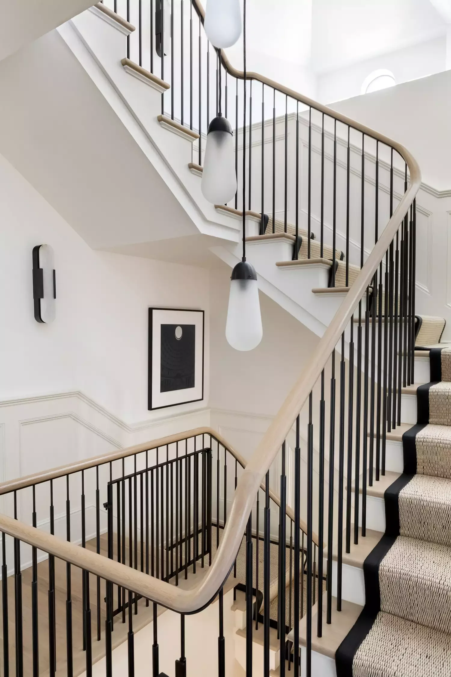 Double Staircase Half-Wall