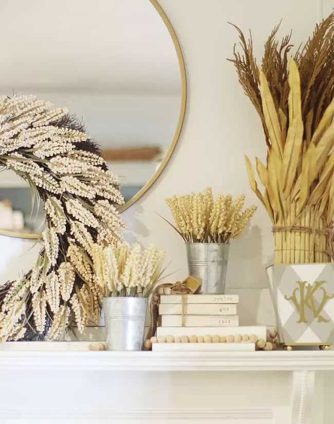Dried Wheat Wreath