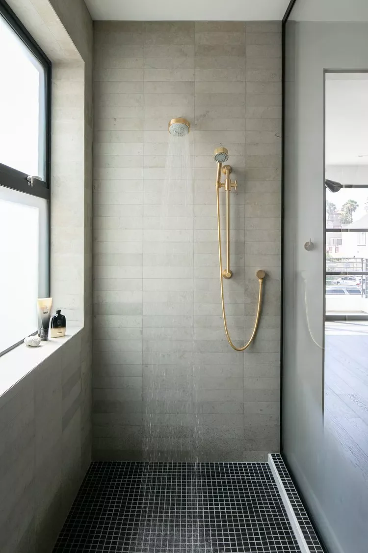 Dual Tile Corner Shower